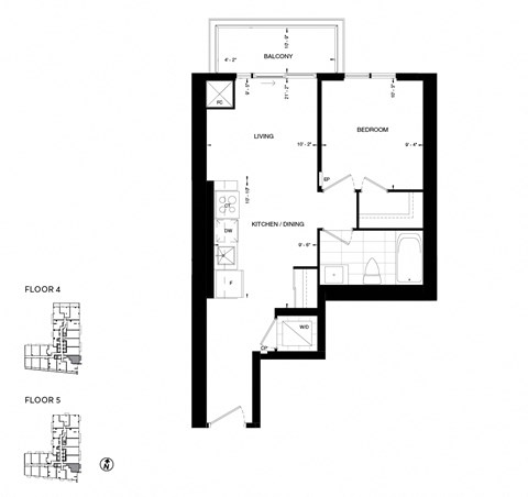 a floor plan of a house with a staircase